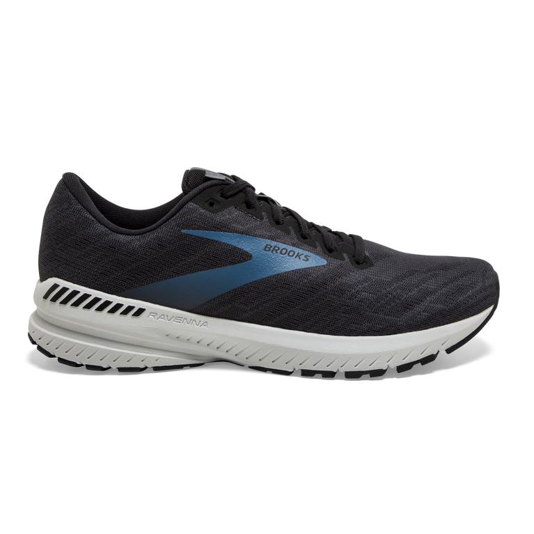 Brooks Men's Ravenna 11 Road Running Shoes - Ebony/Black/Stellar (GAOB40268)